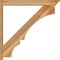 Ekena Millwork Balboa Traditional Rough Sawn Outlooker, Western Red Cedar, 6"W x 48"D x 48"H OUT06X48X48BOA01RWR - alternate 3